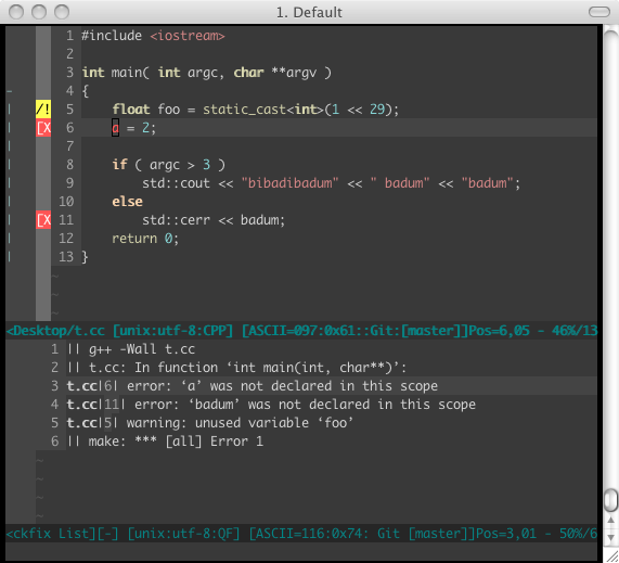 OS X command line screenshot